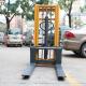 Double Mast Manual Forklift Stacker 1000kg 2500mm 33 Mm / Time Lifting Speed
