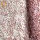 Popular Pink Beaded Wedding Lace Fabrics 20% Polyester Water Soluble