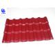 Embossed Surface Red Synthetic Resin Roof Tile 219 mm Pitch Size