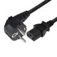 Eu 3 Pin Plug C13 PC Power Supply Cable Cord 1.8m For Computer Monitors