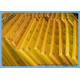 25mm Mining Screen Mesh , Polyurethane Screen Mesh Yellow Fit Coal Industrial