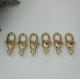 Hanging plating gold not pattern handbag hardware zinc alloy snap clip hook 5 mm for metal chains