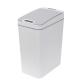 White Automatic Lid Garbage Can , High Precision Battery Operated Trash Can 8L