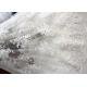 Luxury Ivory Embroidery Cord Sequin Lace Fabric / French Bridal Sequin Mesh Fabric