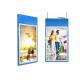 43 49 Double Sided LCD Display , Hanging LCD Window Display Super Flat Enclosure