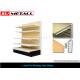 Medium Duty Supermarket Display Shelving Grocery Store Shelves With MDF Wood Back