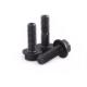 Grade 4.8/8.8/10.9 DIN Standard Hex Head Flange Bolts and Nuts in Black Finish