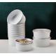 Food Grade Aluminium Paper Bowls With Lids Takeaway Round Aluminium Foil Bowl