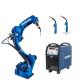 6 Axis YASKAWA Robot Arm with Welding Torch and Welding Machine Arm and Robot Positioner