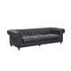 Comfortable Three Seater Leather Sofa Customed Color Living Room Decoration