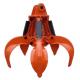 CE Approval Mechanical Orange Peel Grab , Excavator Hydraulic Grapple For CAT320