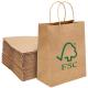 Recyclable Eco Friendly Brown Paper Gift Bags