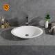 CE Solid Surface Wash Basin Matte White Above Counter Basin