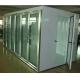 Glass Door Back Load Cold Storage Room Chiller For Benverge Fan Cooling