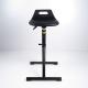 Black Polyurethane Seat Stand Stool Herringbone Fixed Foot Support  Work Chair