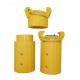 Nylon or Aluminum Sandblast Coupling all size and type yellow Color