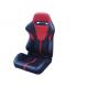 High Performance Custom Black And Red Racing Seats , Reclining Racing Seats