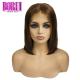 13*6 Lace Frontal Colored Bob Wigs Brown 4# 100% Brazilian Human Hair Smooth