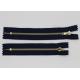 3# Auto Lock Slider Metal Dress Zips , Standard Y Teeth Heavy Duty Metal Zippers
