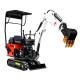 Diesel Engine 0.8ton Hightop Mini Excavator Customized Color Red Yellow Blue