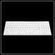 Portable Silica Gel Keyboard , White Industrial Usb Wired Keyboard