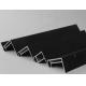 Black Anodized Solar Panel Aluminum Frame / Aluminium Ground Mounted Solar Panel Frames