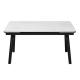 1400mm Length Ceramic Top Extendable Dining Table With Iron Base