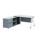 Mall Convertible Executive Office Desk For CEO Manager Wooden Workstation Collection