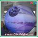 Digital Printing Colorful advertising Inflatable Lighting Ground Ball Diameter 2.5m For Festival