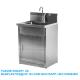 Lab Furniture Supplies Bathroom, Hospital, School, Laboratory Metal Stainless Steel Single Faucet Sink With Cabinet