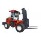 Off Road Diesel Powered Forklift Pallet Fork Truck 5500kg 4WD With CE