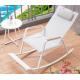 Aluminum Outdoor Rocking Chair Mould Proof For Patio Terrece Beach