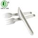 Unfolded Bagasse Cutlery For Wedding Camping Environmentally Friendly Disposable Utensils