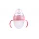 Large Capacity Silicone Baby Milk Bottle With Handle Colored High Durability