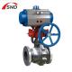 WCB Pneumatic Ball Valve Flange Connection Air Oil Water Media