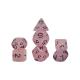 Candy color natural resin character plays dice set dnd dice