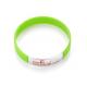 Custom Silicone Rubber Wristbands With Metal Button Imprinted Logo
