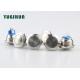 NC NO Momentary Push Button Switch Doorbell Self Reset Silver Alloy Contact Material