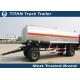 20000 Liters drawbar trailer tanker with 2 axles , diesel fuel tank trailer