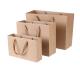 Biodegradable Printed Brown Paper Bags , Kraft Paper Gift Bags High Durability