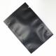 Wholesale zip lock plastic mylar matta black three side seal packaging bag