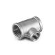 Threaded Stainless Steel Tee with Tensile Strength and 1000°F Temperature Rating