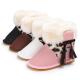 New designed PU Leather warm 0-2 years Rubber hard sole baby boots