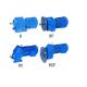 Iron Casting coaxial Inline Helical Bevel Gear Unit Motor 14rpm-280rpm