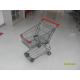 45L Red Palstic Wire Shopping Trolley Supermarket  Shopping Cart For Popular Small Shop