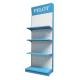 Factory customized color size metal heavy duty minimarket shelves wall shelves for cosmetics display gondola