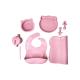 Durable Silicone Baby Feeding Set 6 Pcs BPA Free Plates Straw Sippy Cup