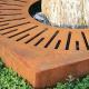 Outdoor Corten Steel Trees Protection Grate Outside Street Sidewalk Metal Tree Safety Grill