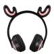 Factory OEM Wireless LED lights cute animal deer ear headphones special gift BT headset