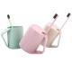 environmental wheat straw  toothbrushing  cup and brush set 10*8cm material is wheat straw with pp